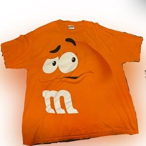 Orange m&m shirt